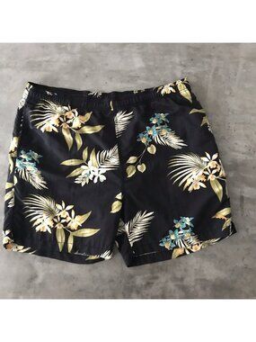 Tommy Bahama Relax Swim Trunks Mens Large Tropical Floral Beach Board Shorts